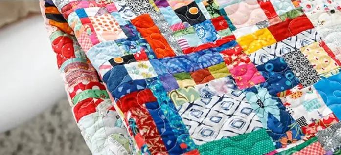 upcycled fabric quilt