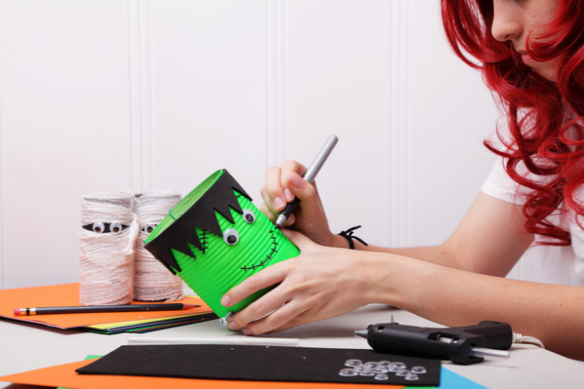 Crafts made using recycled materials