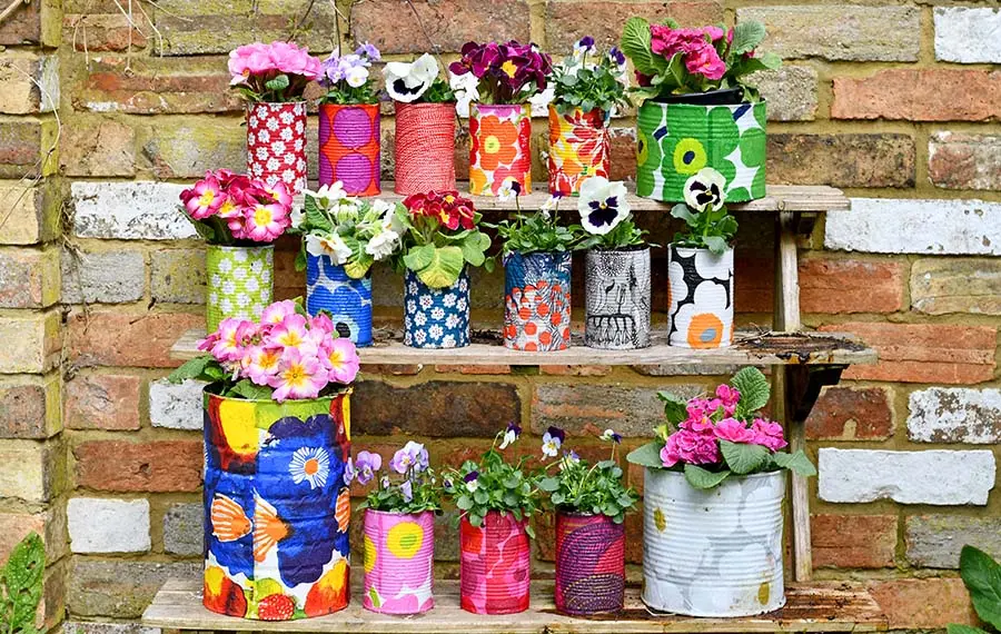 tin can planters