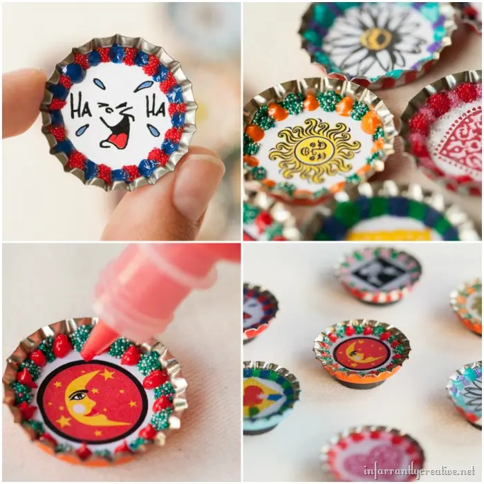 bottle cap magnets