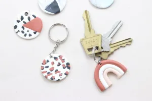 Polymer clay keychains