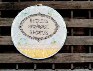 Home Sweet Home Embroidered Decor